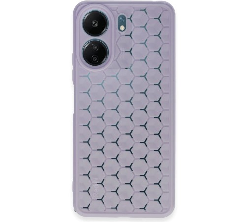 Xiaomi Redmi 13C Kılıf Petek Silikon Kapak - Lila Xiaomi Redmi 13C Kılıf Petek Silikon Kapak - Lila