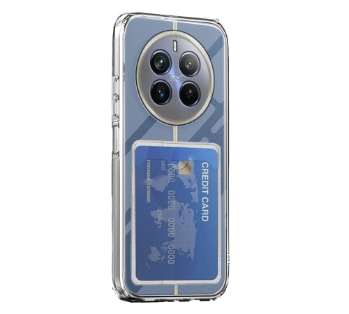 Realme 12 Pro Kılıf Kart Şeffaf Silikon - Şeffaf Realme 12 Pro Kılıf Kart Şeffaf Silikon - Şeffaf