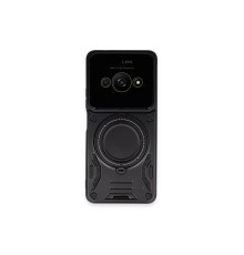 Xiaomi Poco C61 Kılıf Joy Lens Standlı Kapak - Siyah