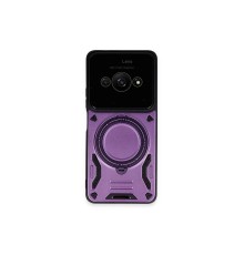 Xiaomi Poco C61 Kılıf Joy Lens Standlı Kapak - Mor