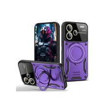 Xiaomi Redmi Note 13 Pro Plus Joy Lens Standlı Kapak - Mor