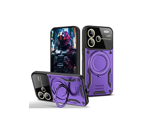 Xiaomi Redmi Note 13 Pro Plus Joy Lens Standlı Kapak - Mor Xiaomi Redmi Note 13 Pro Plus Joy Lens Standlı Kapak - Mor