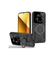 Xiaomi Mi 14 Ultra Kılıf Joy Lens Standlı Kapak - Siyah