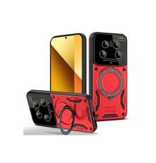 Xiaomi Mi 14 Ultra Kılıf Joy Lens Standlı Kapak - Kırmızı