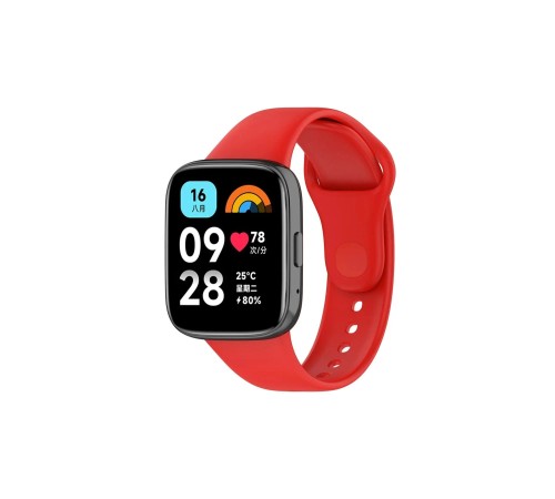 Xiaomi Redmi Watch 3 Active Klasik Kordon - Kırmızı