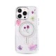 iPhone 14 Pro Flower Magsafe Kapak - Mor