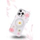 iPhone 14 Pro Flower Magsafe Kapak - Pembe