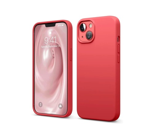 iPhone 14 Kılıf First Silikon - Kırmızı iPhone 14 Kılıf First Silikon - Kırmızı