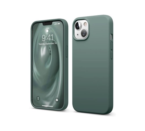 iPhone 14 Kılıf First Silikon - Koyu Yeşil iPhone 14 Kılıf First Silikon - Koyu Yeşil