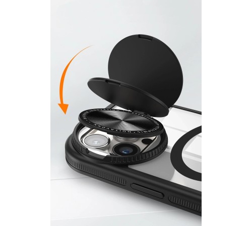 iPhone 14 Pro Max Kılıf Teleskop Lens Magsafe Silikon Kapak - Derin Mor