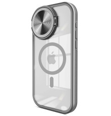 iPhone 14 Pro Max Kılıf Teleskop Lens Magsafe Silikon Kapak - Titan Gri