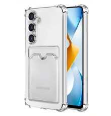 Samsung Galaxy S24 Plus Kılıf Kart Şeffaf Silikon - Şeffaf