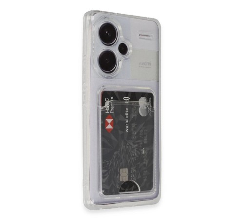 Xiaomi Redmi Note 13 Pro Plus Kılıf Kart Şeffaf Silikon - Şeffaf Xiaomi Redmi Note 13 Pro Plus Kılıf Kart Şeffaf Silikon - Şeffaf