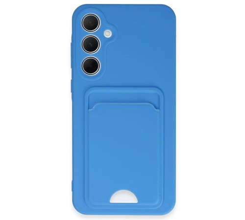 Samsung Galaxy A35 5G Kılıf Kelvin Kartvizitli Silikon - Mavi Samsung Galaxy A35 5G Kılıf Kelvin Kartvizitli Silikon - Mavi