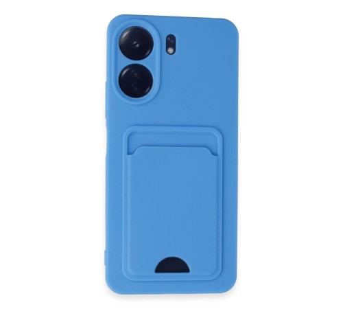 Xiaomi Redmi 13C Kılıf Kelvin Kartvizitli Silikon - Mavi Xiaomi Redmi 13C Kılıf Kelvin Kartvizitli Silikon - Mavi