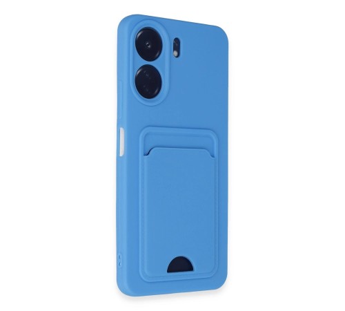 Xiaomi Redmi 13C Kılıf Kelvin Kartvizitli Silikon - Mavi Xiaomi Redmi 13C Kılıf Kelvin Kartvizitli Silikon - Mavi