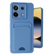 Xiaomi Redmi Note 13 Pro 5G Kılıf Kelvin Kartvizitli Silikon - Mavi