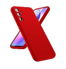 Samsung Galaxy A24 4G Kılıf First Silikon - Kırmızı