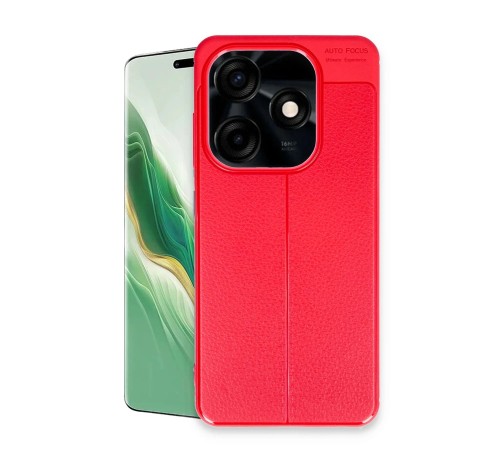 Tecno Spark Go 2024 Kılıf Auto Focus Kapak - Kırmızı Tecno Spark Go 2024 Kılıf Auto Focus Kapak - Kırmızı