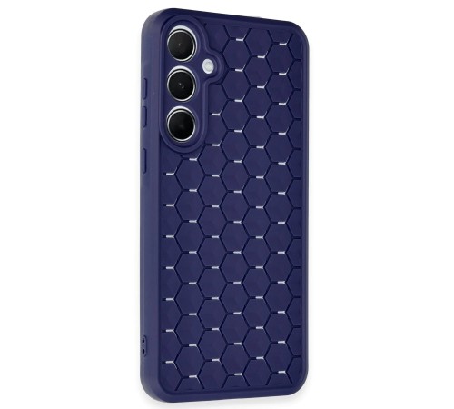Samsung Galaxy A15 4G Kılıf Petek Silikon Kapak - Lacivert Samsung Galaxy A15 4G Kılıf Petek Silikon Kapak - Lacivert