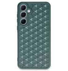 Samsung Galaxy A25 5G Kılıf Petek Silikon Kapak - Koyu Yeşil