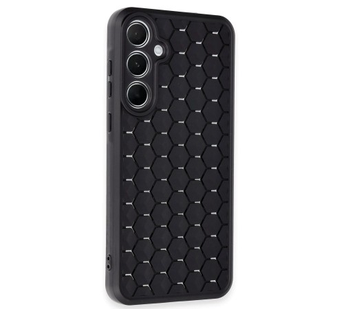 Samsung Galaxy A35 5G Kılıf Petek Silikon Kapak - Siyah