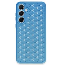 Samsung Galaxy A35 5G Kılıf Petek Silikon Kapak - Mavi