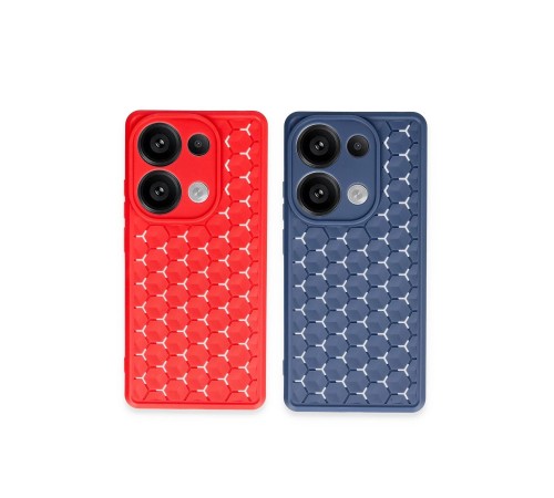 Xiaomi Redmi Note 13 Pro 4G Kılıf Petek Silikon Kapak - Siyah Xiaomi Redmi Note 13 Pro 4G Kılıf Petek Silikon Kapak - Siyah
