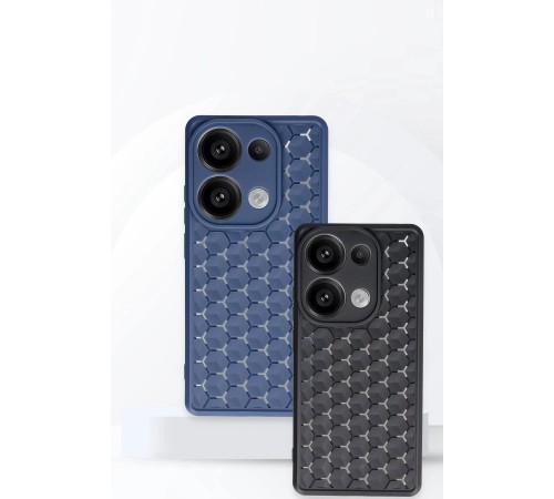 Xiaomi Redmi Note 13 Pro 4G Kılıf Petek Silikon Kapak - Siyah Xiaomi Redmi Note 13 Pro 4G Kılıf Petek Silikon Kapak - Siyah