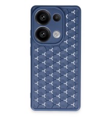 Xiaomi Redmi Note 13 Pro 4G Kılıf Petek Silikon Kapak - Lacivert