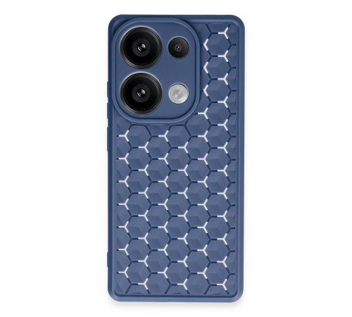 Xiaomi Redmi Note 13 Pro 4G Kılıf Petek Silikon Kapak - Lacivert