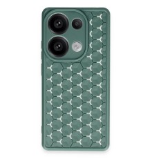 Xiaomi Redmi Note 13 Pro 4G Kılıf Petek Silikon Kapak - Koyu Yeşil