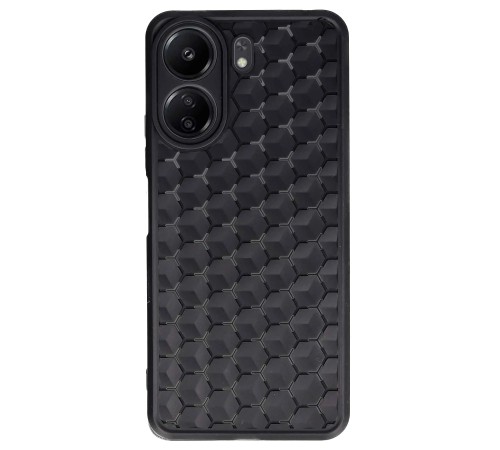Xiaomi Redmi 13C Kılıf Petek Silikon Kapak - Siyah Xiaomi Redmi 13C Kılıf Petek Silikon Kapak - Siyah