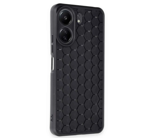 Xiaomi Redmi 13C Kılıf Petek Silikon Kapak - Siyah Xiaomi Redmi 13C Kılıf Petek Silikon Kapak - Siyah