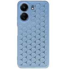 Xiaomi Redmi 13C Kılıf Petek Silikon Kapak - Mavi