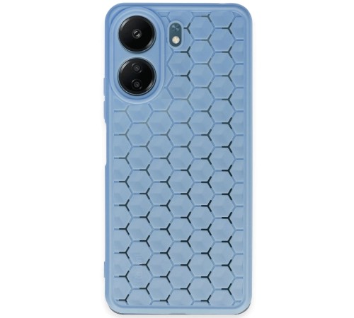 Xiaomi Redmi 13C Kılıf Petek Silikon Kapak - Mavi Xiaomi Redmi 13C Kılıf Petek Silikon Kapak - Mavi