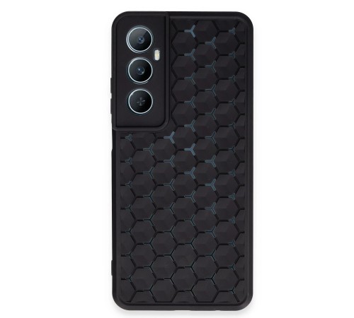 Realme C65 Kılıf Petek Silikon Kapak - Siyah