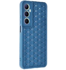 Realme C65 Kılıf Petek Silikon Kapak - Mavi