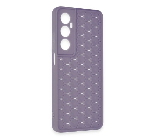 Realme C65 Kılıf Petek Silikon Kapak - Lila