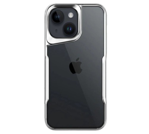 iPhone 14 Kılıf Boyi Silikon Kapak - Gümüş iPhone 14 Kılıf Boyi Silikon Kapak - Gümüş