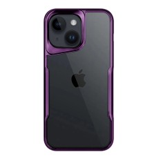 iPhone 15 Kılıf Boyi Silikon Kapak - Derin Mor