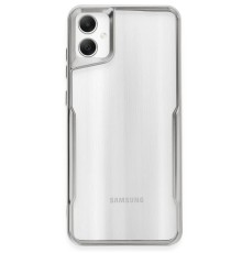 Samsung Galaxy A05 Kılıf Boyi Silikon Kapak - Gümüş