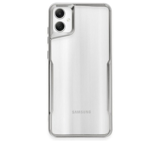 Samsung Galaxy A05 Kılıf Boyi Silikon Kapak - Gümüş Samsung Galaxy A05 Kılıf Boyi Silikon Kapak - Gümüş