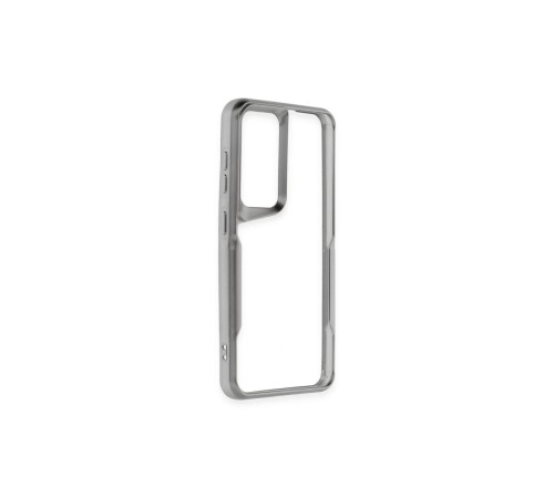 Samsung Galaxy A55 5G Kılıf Boyi Silikon Kapak - Gümüş