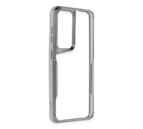 Samsung Galaxy S24 Kılıf Boyi Silikon Kapak - Gümüş
