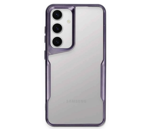 Samsung Galaxy S24 Kılıf Boyi Silikon Kapak - Derin Mor