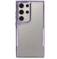 Samsung Galaxy S24 Ultra Kılıf Boyi Silikon Kapak - Derin Mor