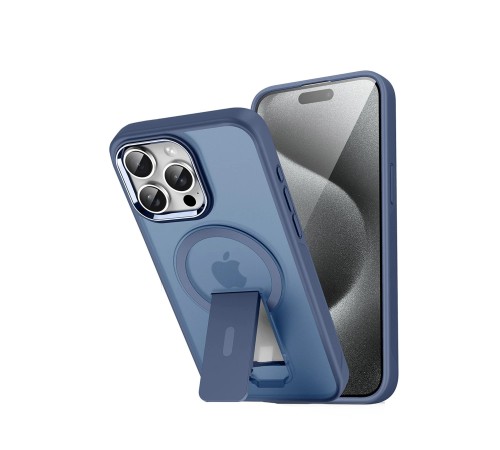 iPhone 14 Pro Tork Magsafe Standlı Kapak - Lacivert iPhone 14 Pro Tork Magsafe Standlı Kapak - Lacivert