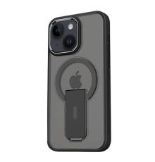 iPhone 15 Tork Magsafe Standlı Kapak - Siyah