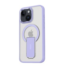 iPhone 15 Tork Magsafe Standlı Kapak - Lila